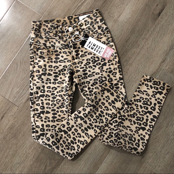 Almost Famous Denim - NWT Animal Print Midrise Skinny Jeans